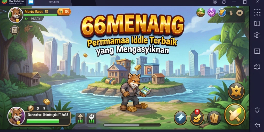 Tampilan gameplay menarik dari 66MENANG dengan sistem Idle yang mengasyikkan.
