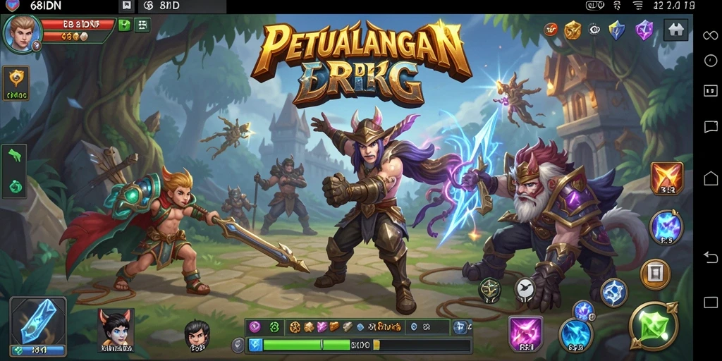 Tampilan menakjubkan dari gameplay RPG di 68IDN.