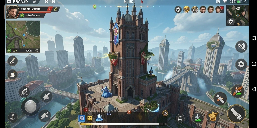 Tampilan gameplay BBCA4D menampilkan strategi seru dalam Tower Defense.