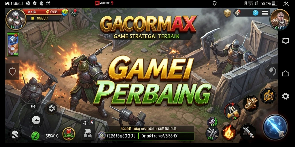 Screenshot GACORMAX menampilkan aksi pertempuran strategi yang mendebarkan.