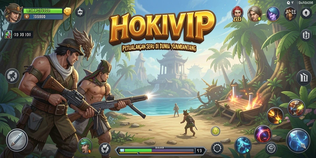 Tangkapan layar utama HOKIVIP menampilkan aksi mendebarkan dalam gameplay petualangan.
