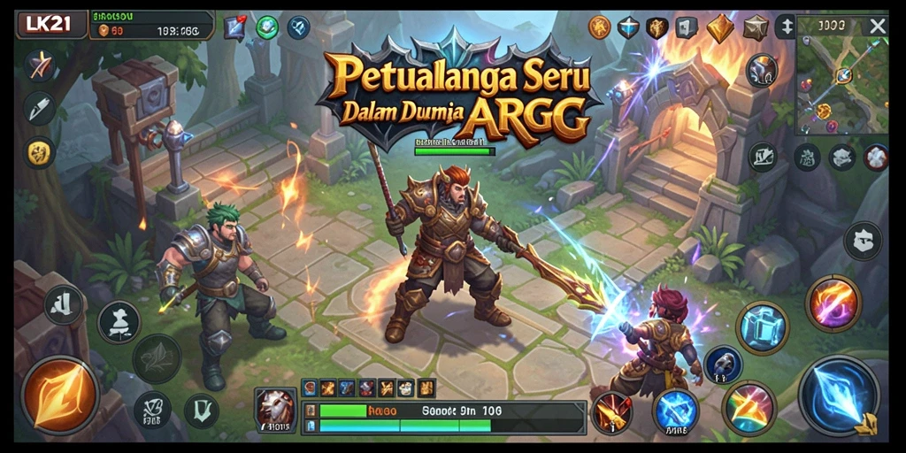 Screenshot gameplay LK21 menampilkan aksi seru dalam petualangan ARPG.